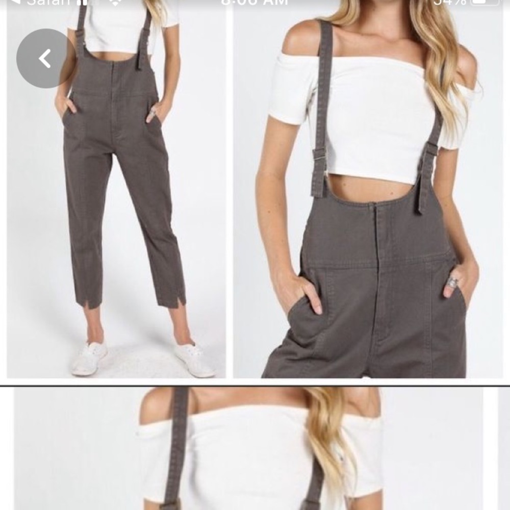 Charcoal Wild Honey Overalls